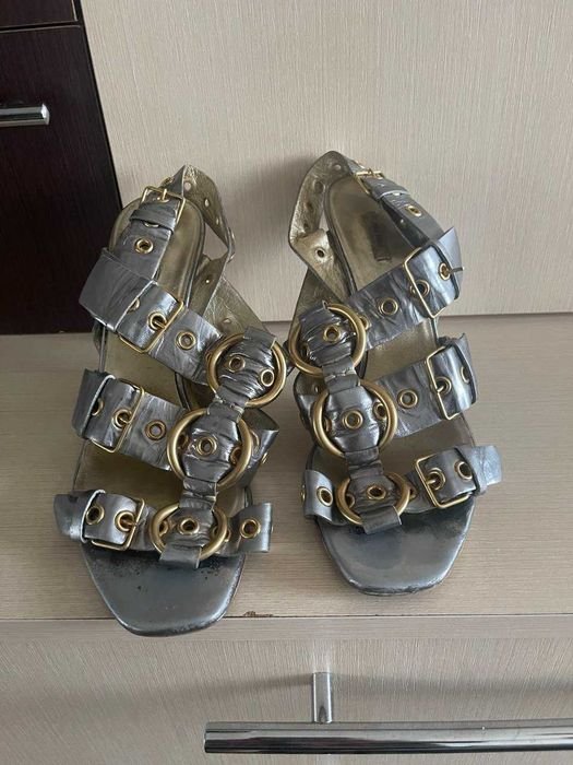 Женские Miu Miu Босоножки Різнокольоровий Шкіра