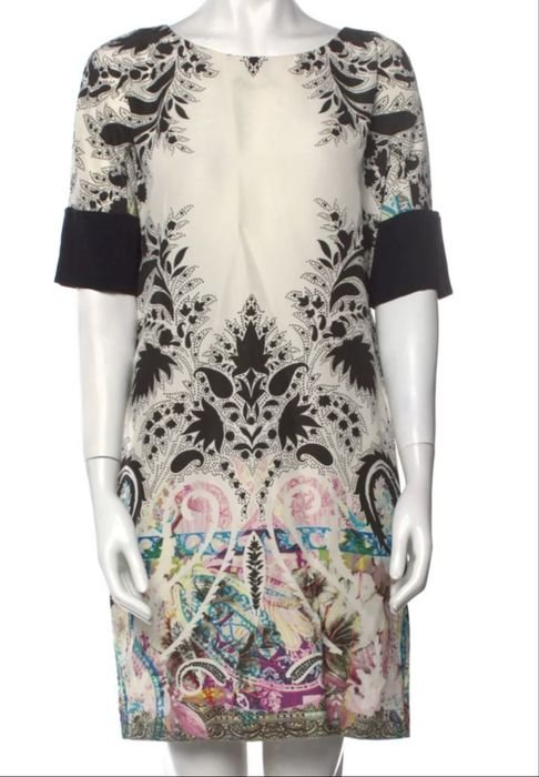 Женский ETRO Платье Белый Шелк Другой