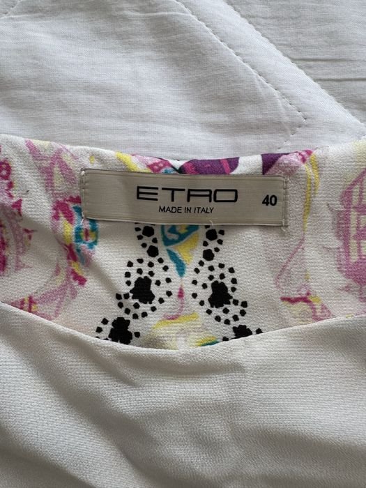 Женский ETRO Платье Белый Шелк Другой