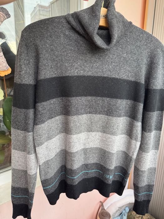 Women Love Moschino Turtleneck Grey Wool 38