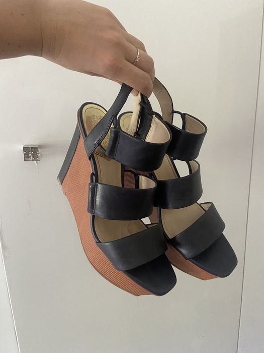 Femme Vince Camuto Talons Bleu Marine Cuir 39