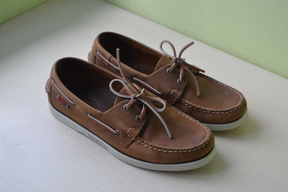 Herren Sebago Slipper Braun Leder 43