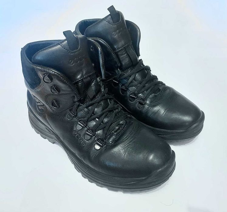 Men ECCO Boots Black Leather 41