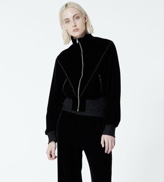 Femme The Kooples Bomber Noir Velours 36