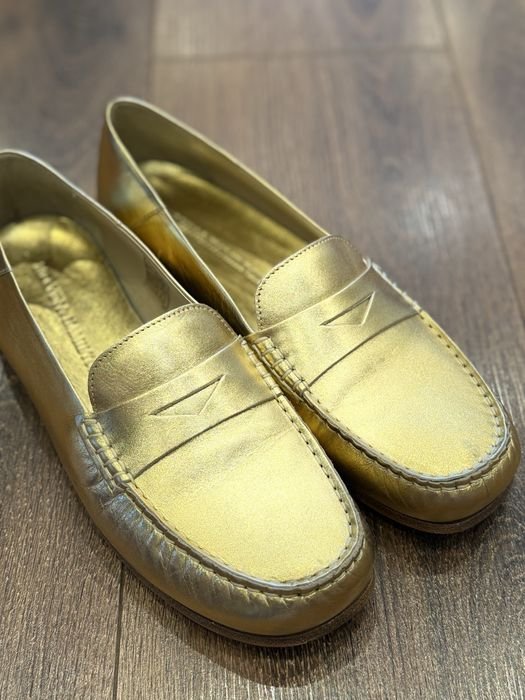 Женские Melvin & Hamilton Лоферы Золотые Кожа 39