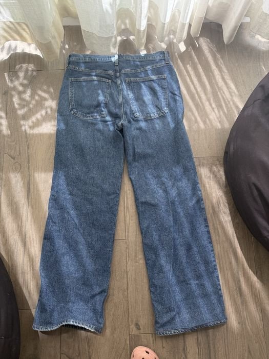 Donna Agolde Jeans Blu Navy Denim Altro