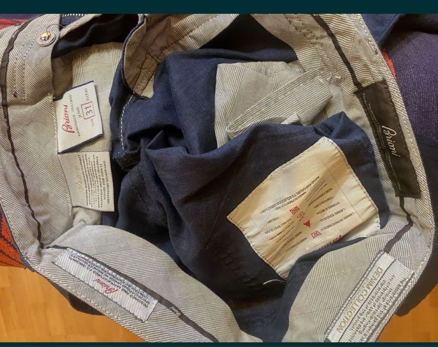 Мужской Brioni Джинсы Синий Бавовна 32