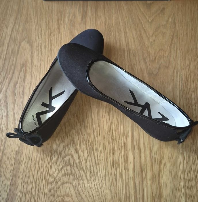 Donna Anne Klein Tacchi Nero Tessuto 38.5