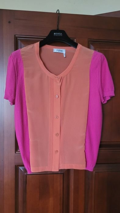 Женская Sonia Rykiel Блуза Разноцветный Хлопок 36