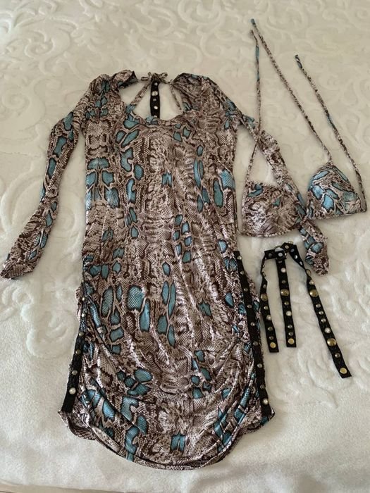 Femme Roberto Cavalli Robe Bleu Marine Autre