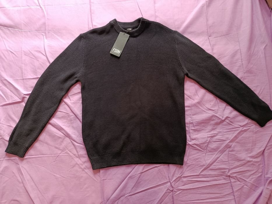 Femme Pull Noir Coton 40