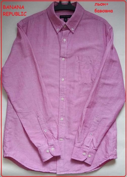 Uomo Banana Republic Camicia Rosa Altro Materiale