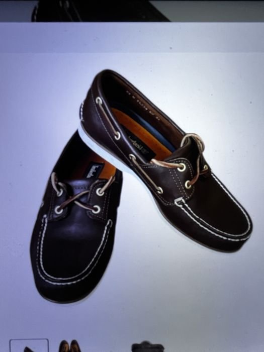 Men Timberland Loafers Brown Leather 42