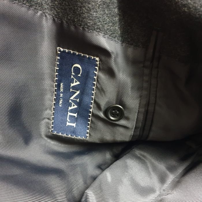 Women Canali Coat Grey Cashmere