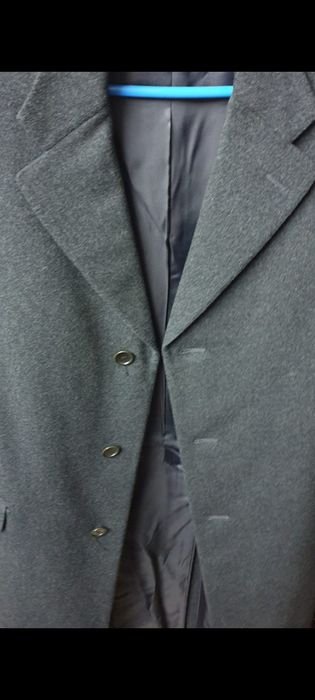 Женское Canali Пальто Серое Кашемир