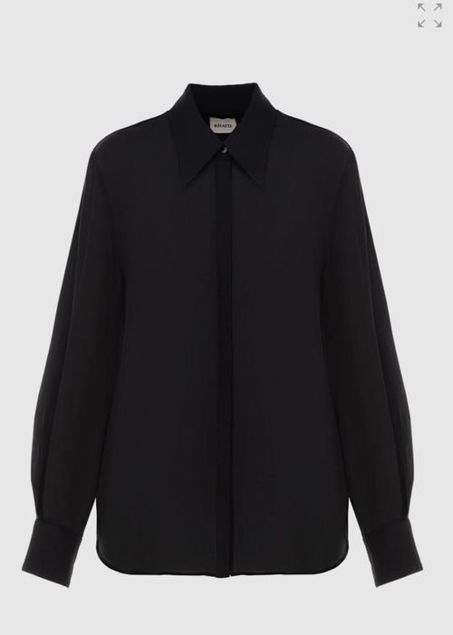 Donna Khaite Camicia Nera Cotone 36