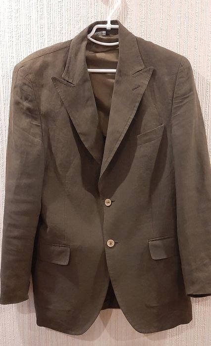 Herren Dolce & Gabbana Sakko Beige Leinen 50