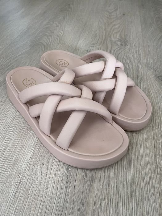 Women ASH Slippers Pink Leather 39
