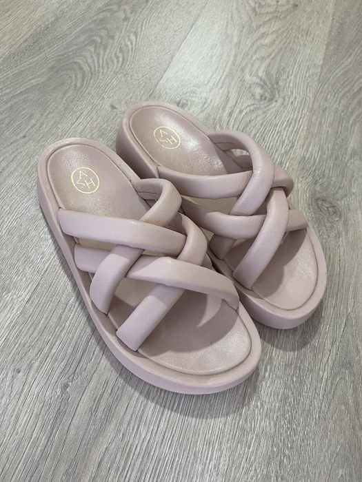 Women ASH Slippers Pink Leather 39