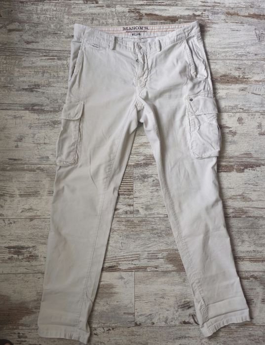 Men Mason's Trousers White 34