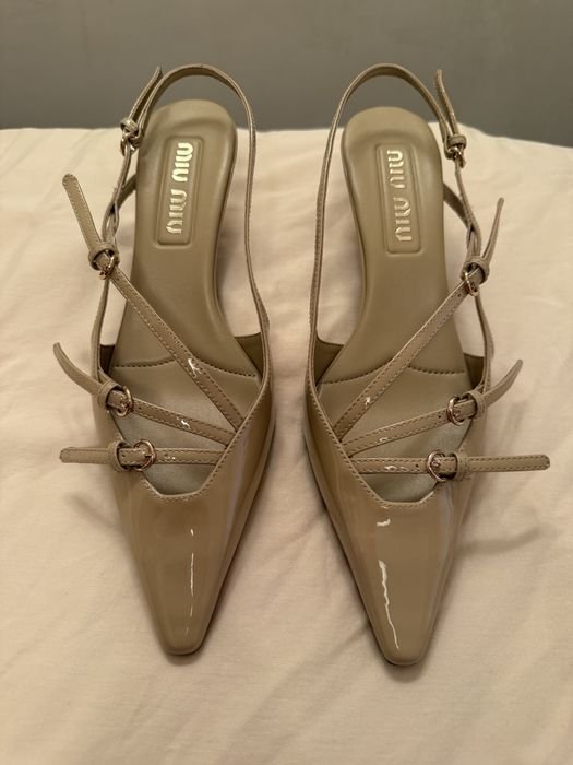 Miu Miu Talons Beige 37