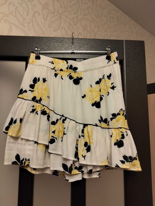 Damen Ganni Rock Blumenmuster Viskose 38