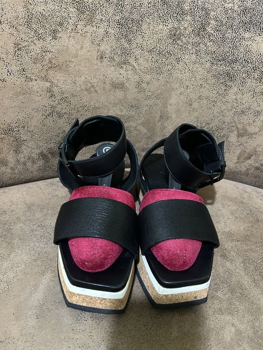 Femme Ecco Talons Noir Cuir 37