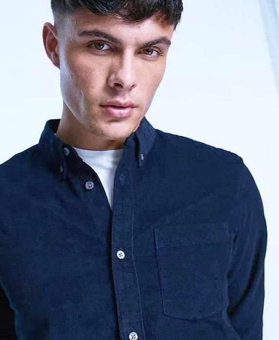 Мужской French Connection Рубашка Тёмно-синий