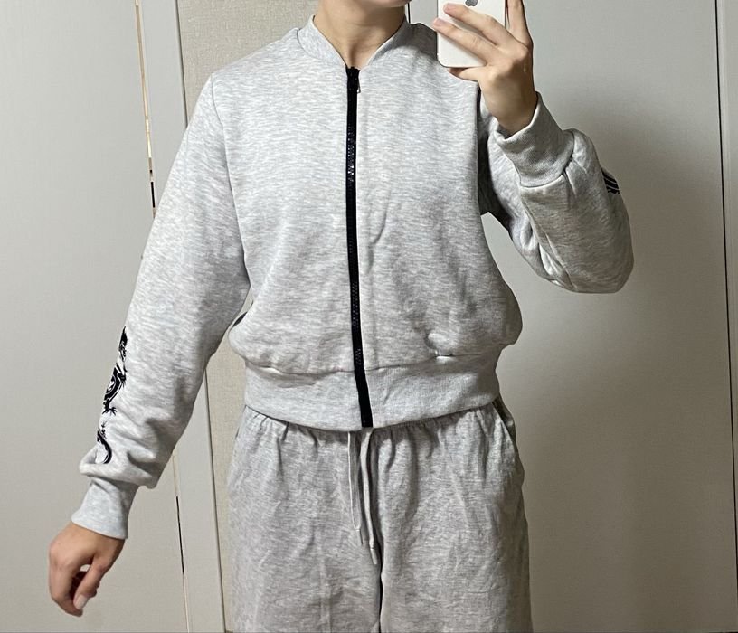 Femme Garna Mama Bomber Gris Autre Matériau 38