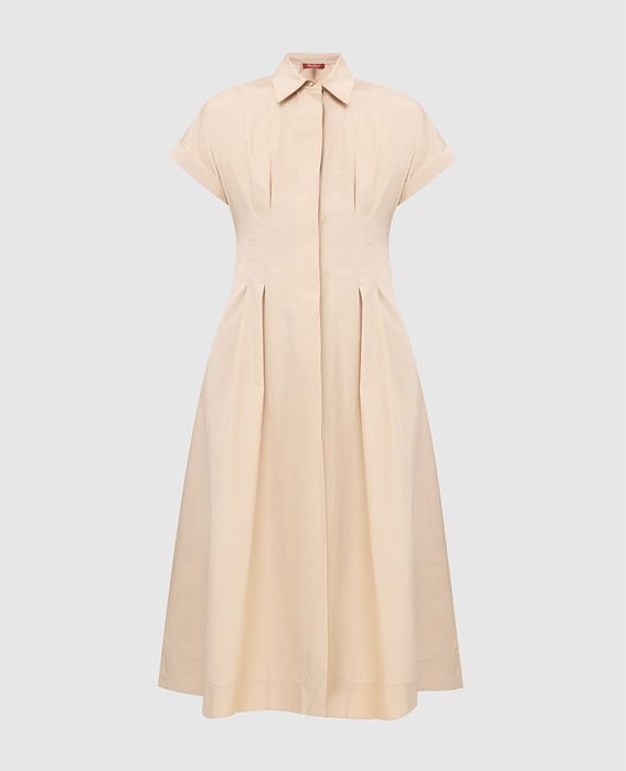 Femme Max Mara Studio Robe Beige Coton 36