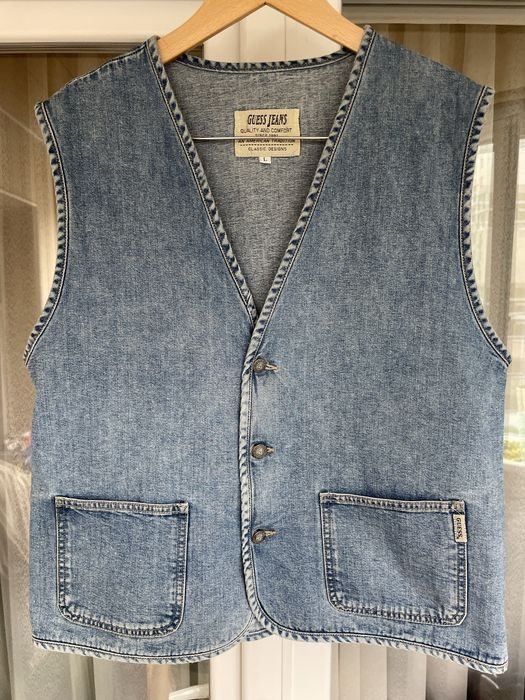 Uomo Guess Gilet Blu L