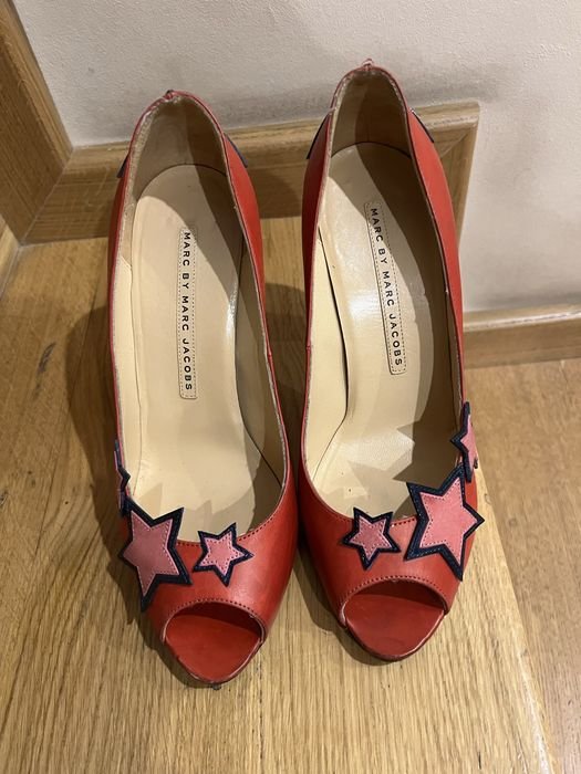 Женские Туфли Красные Кожа 37.5