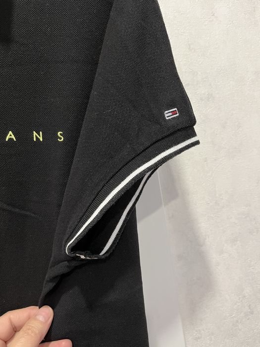 Damen Tommy Jeans Kleid Schwarz Baumwolle