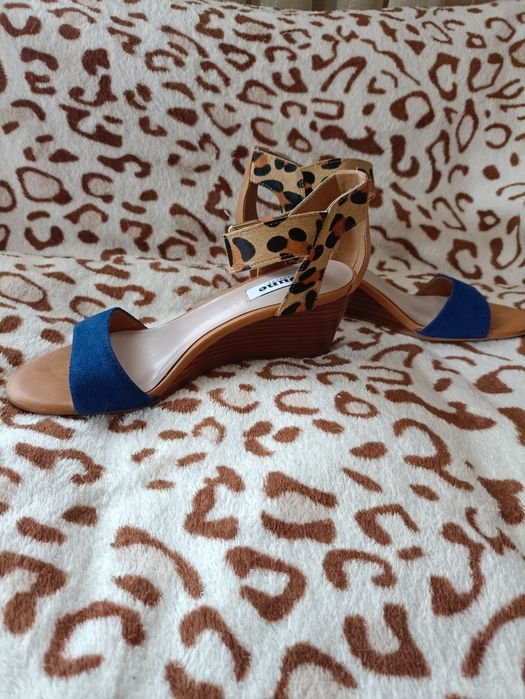 Femme Dune London Talons Bleu Marine Cuir 37.5