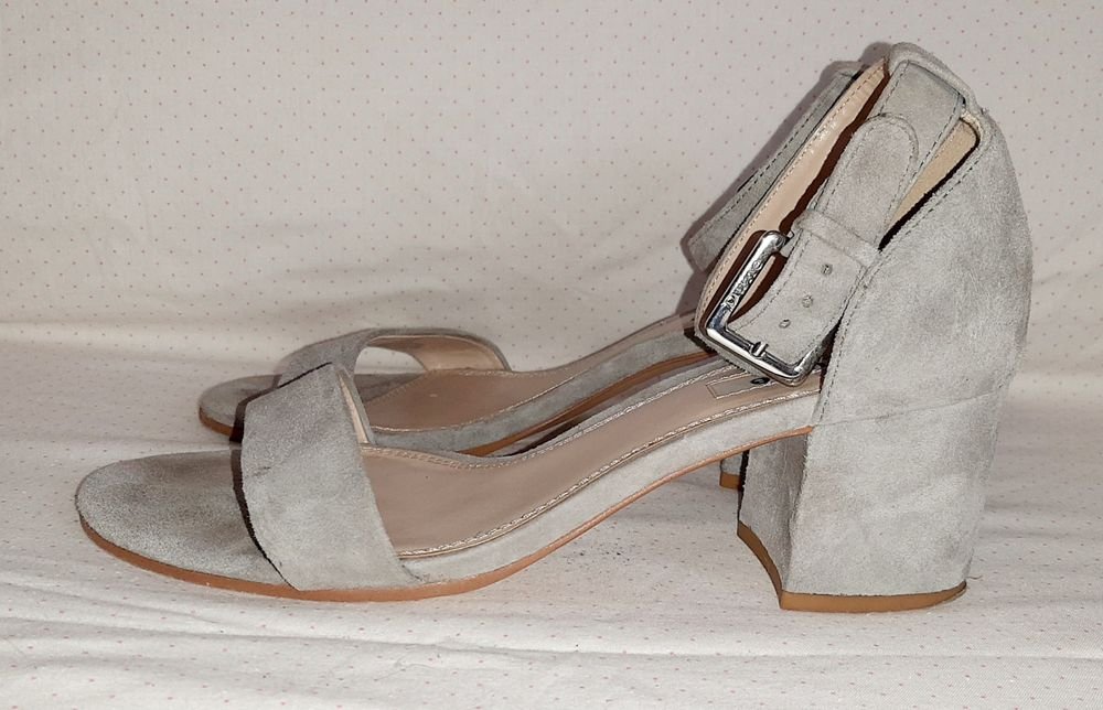 Women Dune Heels Grey Suede 40