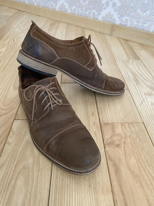 Herren Clarks Absätze Braun Wildleder 42