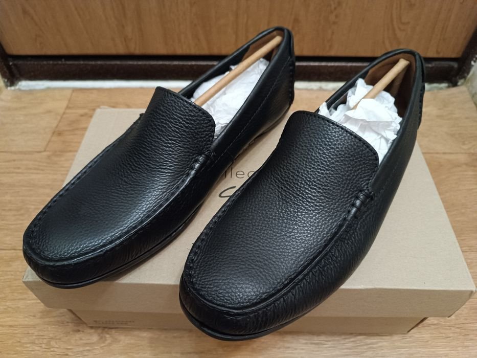 Мужской Clarks Мокасины Чёрный 44