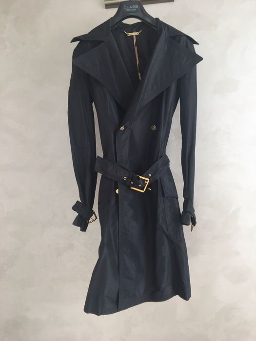 Women Roberto Cavalli Trench Black Fabric 36