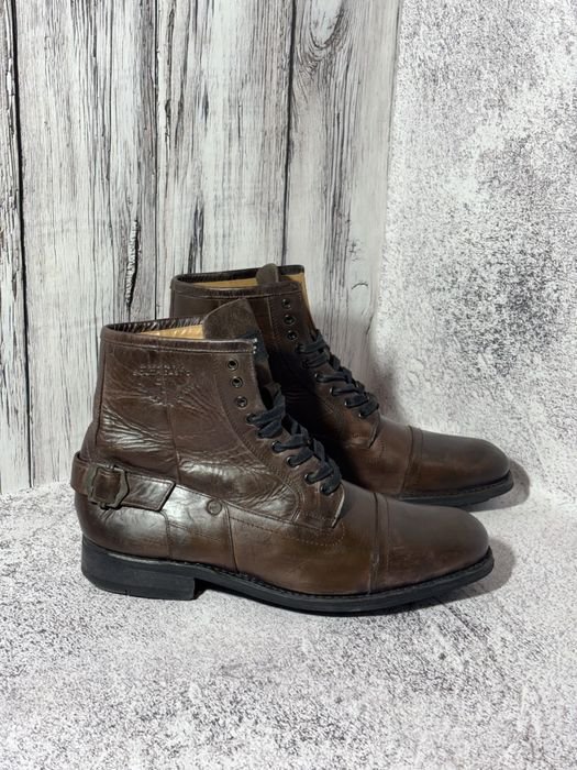 Men G-Star Raw Boots Brown Leather 44