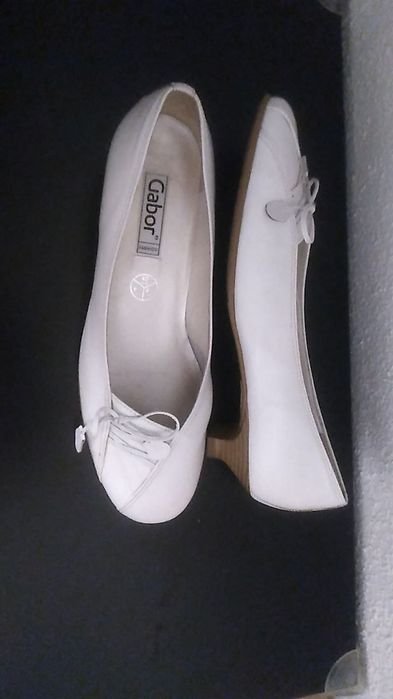 Donna Gabor Tacchi Bianchi Pelle 37-38