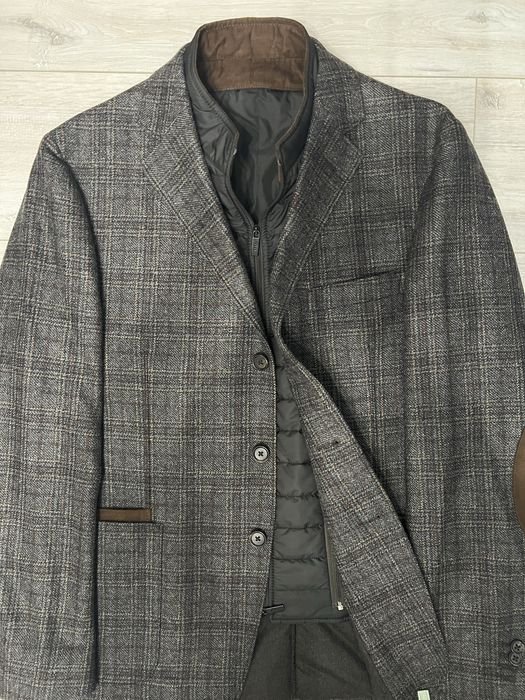 Homme Corneliani Veste Marron Laine 50