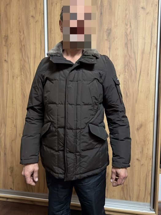 Мужская Woolrich Пуховик Коричневый 40