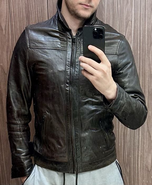 Мужская Ben Sherman Куртка Коричневая Кожа