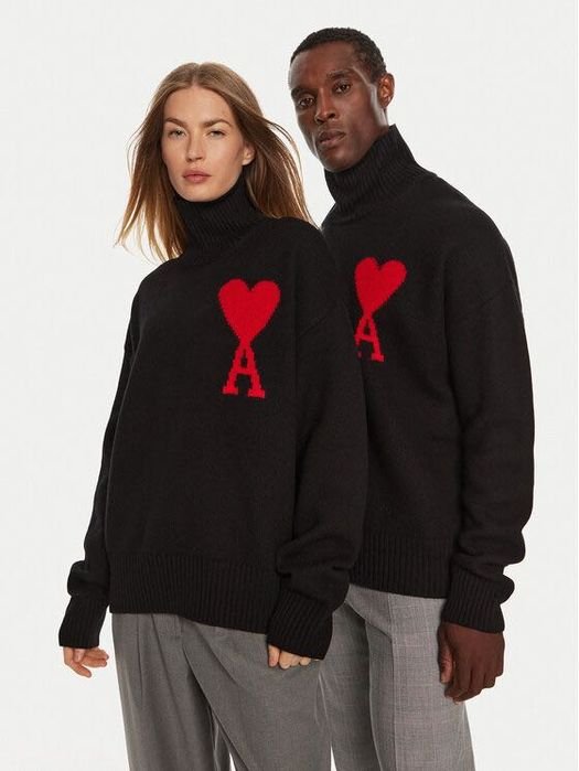 Women ami Sweater Black 34