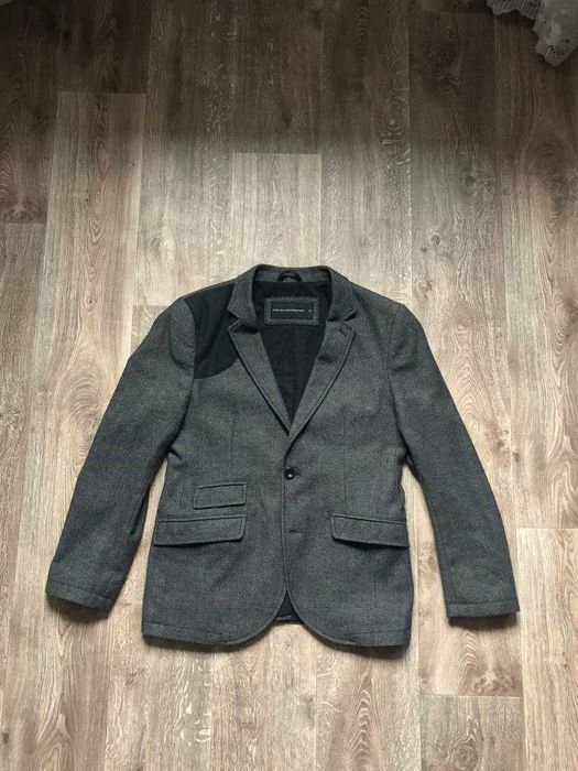 Мужской French Connection Пиджак Графит Твид 40