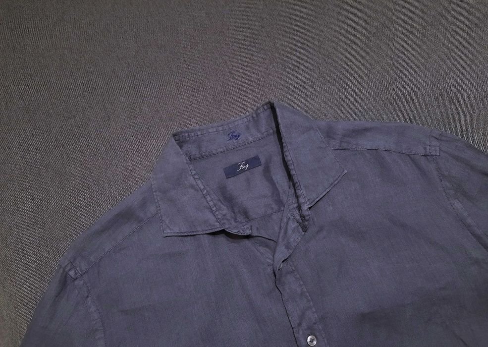 Мужская Fay Рубашка Фиолетовая 44