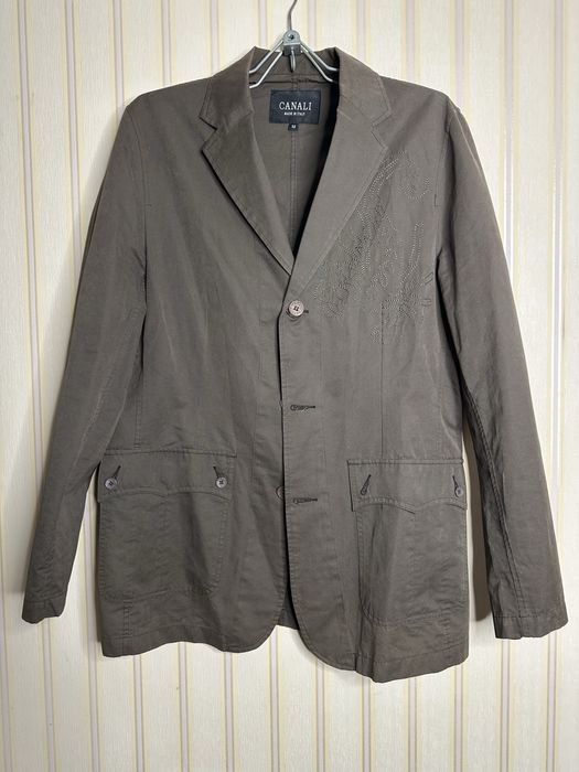 Men Canali Blazer Brown 52