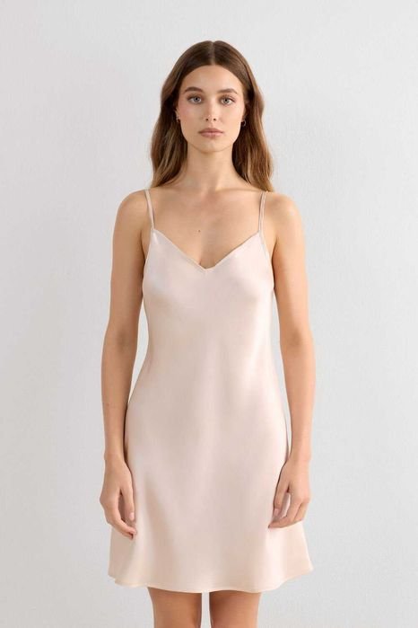 Femme Intimissimi Nuisette Blanche Soie XS-S