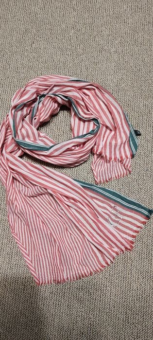 Unisex Gianfranco Ferré Sciarpa Rosa Bianca Lana