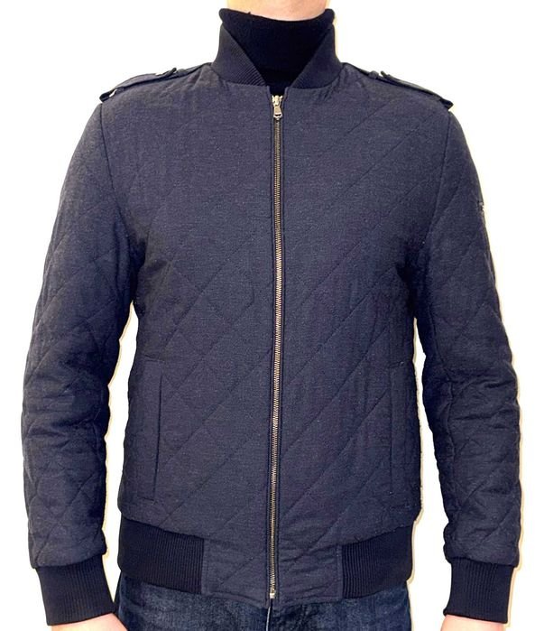Men Cacharel Jacket Navy Wool 40